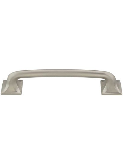 Southport Square Base Pull - 5 inch Center-to-Center in Satin Nickel.